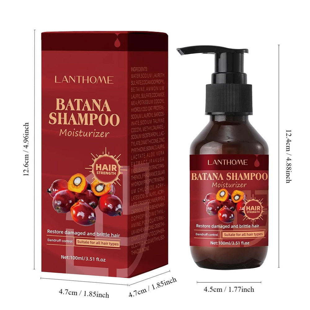 Batana Oil Shampoo 100ml Rambut Gugur Anti Thinning Hair Loss