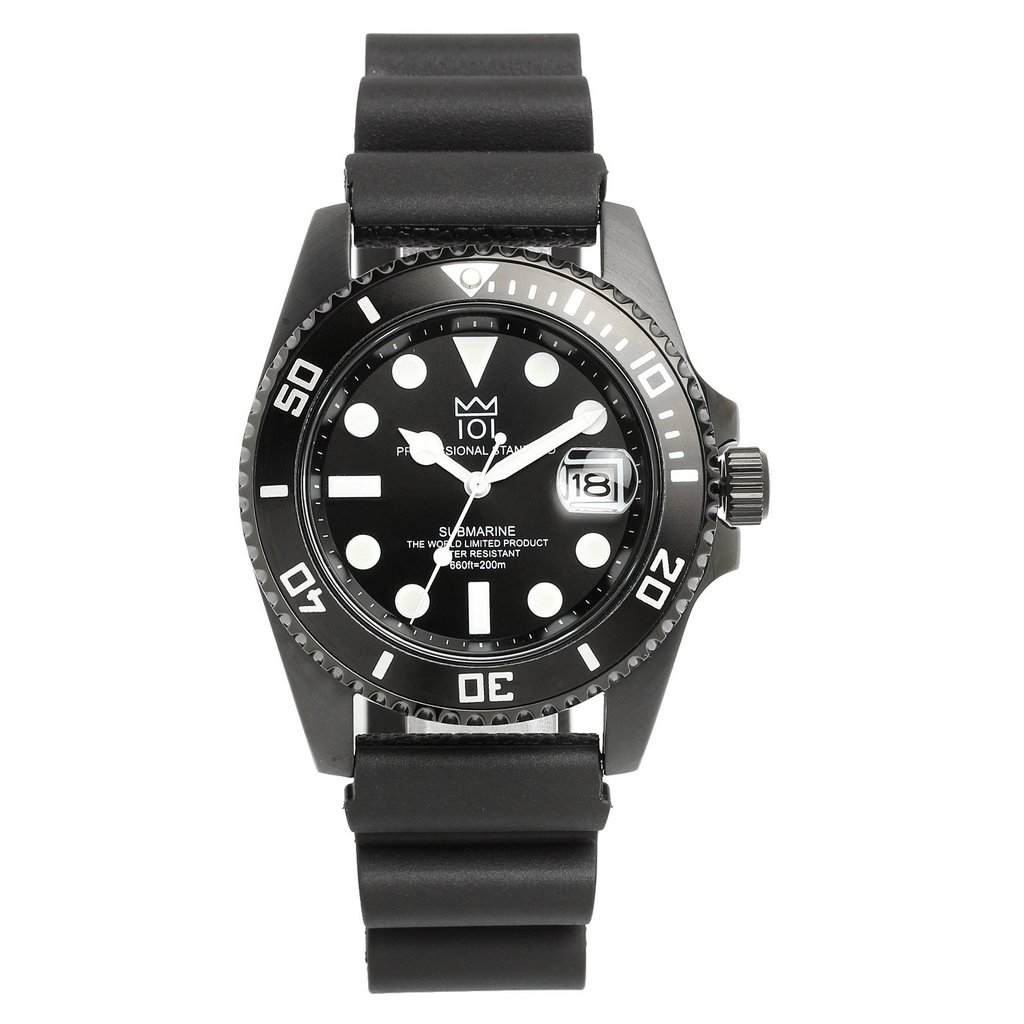 [HYAKUICHI 101] 1st Hyakuichi Quartz Divers Watch Date Display 20 ATM Water Resistant Wristwatch HYA