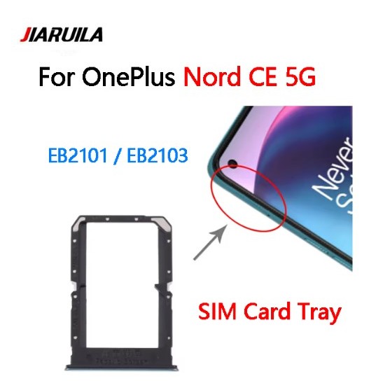 สําหรับ OnePlus Nord CE 5G EB2101 / EB2103 ซิมการ์ดถาดใส่อะแดปเตอร์ซ็อกเก็ตอะไหล่ซ่อม