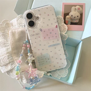 ใช้ได้กับ เคสไอโฟน 16 13 15 สำหรับ IPhone 11 16 15 13 12 14 Pro Max XR XS X Max 16 15 7 8 Plus โซ่ดาวน้อยแวววาว เคส IMD