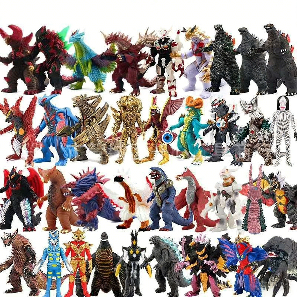 ของเล่น Bellia Great Warcraft Beast Soft Gum ของเล่นสัตว์ประหลาดที่ยอดเยี่ยม Luger Sai Chimera King 