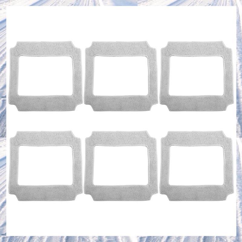 6PCS ทําความสะอาดหน้าต่างหุ่นยนต์ Mop ผ้าทําความสะอาด Rag ผ้าเช็ดตัวผ้าฝุ่นผ้าทําความสะอาดสําหรับ YW