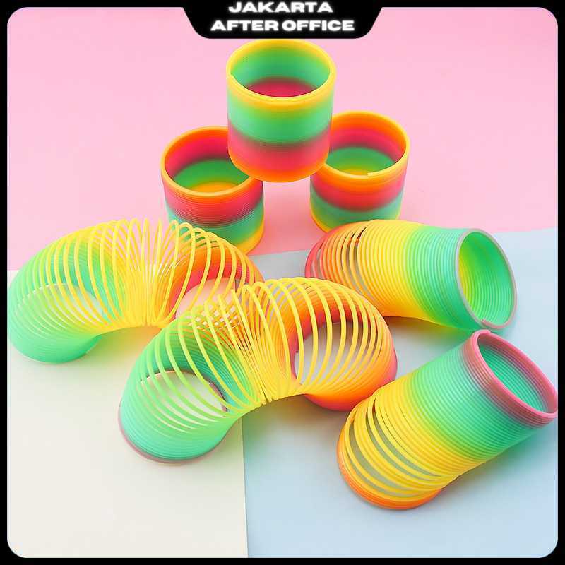 Qixing Toys Slinky Spring Rainbow Toy Per - MCS8709