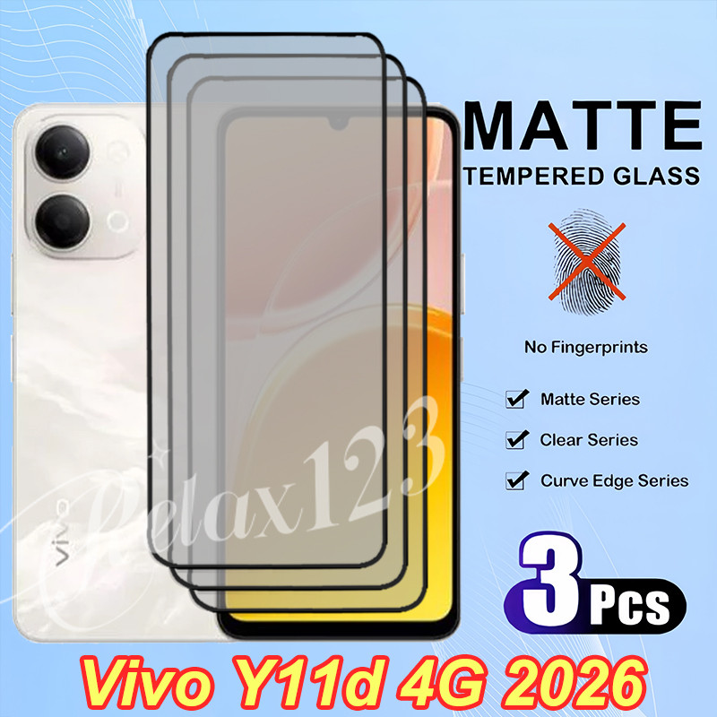 สําหรับ vivo Y11d 4G 3PCS Matte Frosted Glass สําหรับ VIVO Y11D Y21d Y31d Vivo Y 11 D vivo Y 11d 4G 
