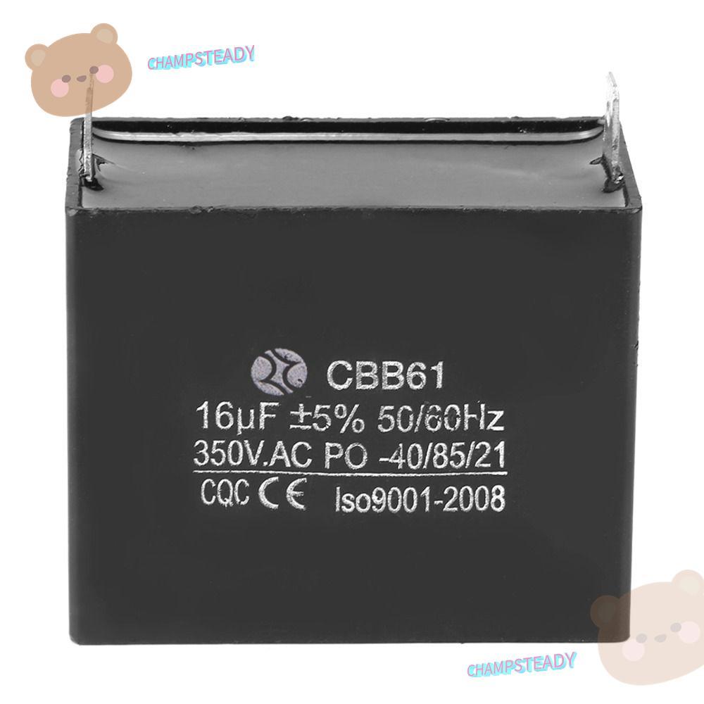 CHAMPSTEADY ตัวเก็บประจุเครื่องกําเนิดไฟฟ้า, 350V AC 16uF CBB61 ตัวเก็บประจุ, ส่วนประกอบไฟฟ้า 50/60H