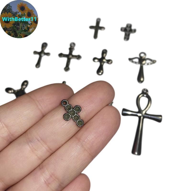 เครื่องประดับ Punk Rivet Cross สำหรับผู้หญิง สไตล์ 90s กันกรังจ์และโกธ