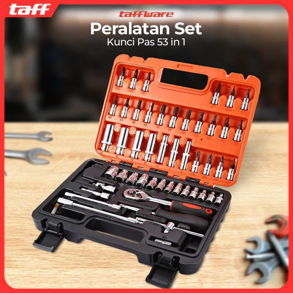 GILISHOP Taffiffware Professional Tools ชุดประแจ 53in1 - CR-V53
