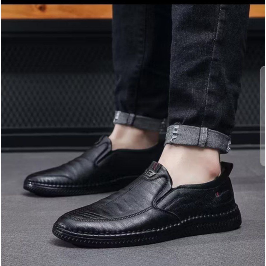 รองเท้า Zedha Kicks/รองเท้าทํางานทางการหนังแบบสวมสําหรับผู้ชาย | เช่น เช่น เช่น เช่น เช่น