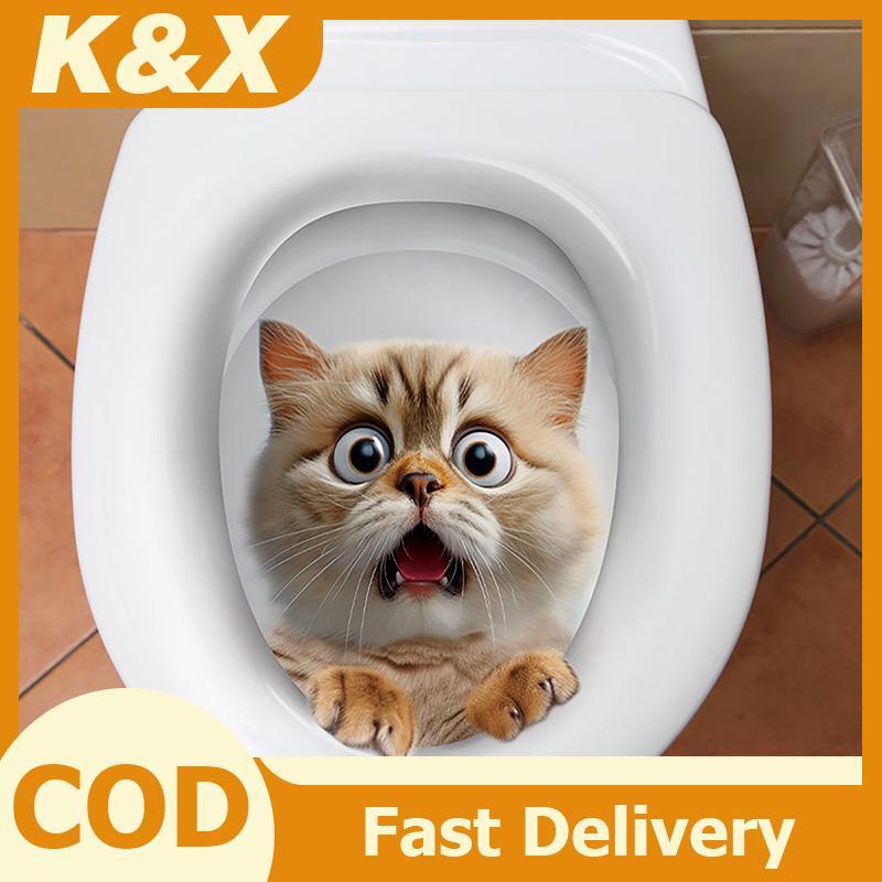 K&X ฝาชักโครกกันน้ํา Stier ความแปลกใหม่ Creative ตลกที่นั่งชักโครก Decals กระรอกห้องน้ํา Stier ใหม่