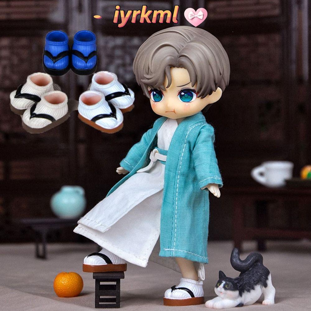 IYRKML Flip Flops รองเท้าสําหรับ 1/11 OB11 Handmade 5 สีตุ๊กตารองเท้า