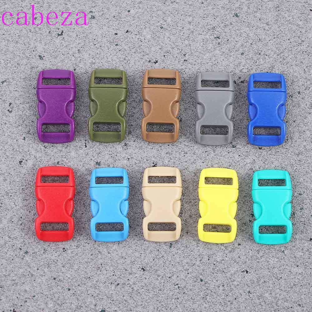 CABEZA Paracord Curved Plastic 3/8" 10mm Dog Collar Bracele Webbing Strap