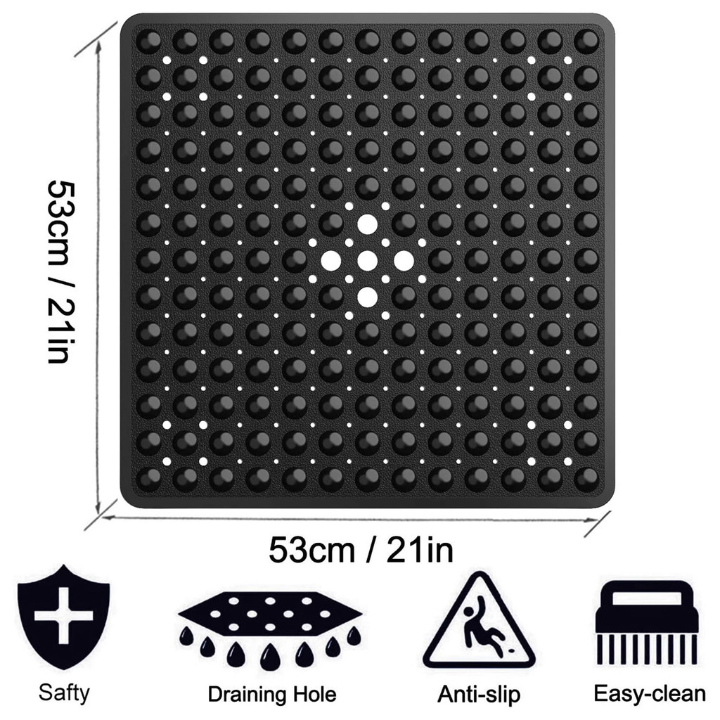 53 * 53 ซม.ห้องน้ํา Anti-Slip MAT ห้องน้ําชั้น MAT Bath MAT pvc อ่างอาบน้ําการค้าต่างประเทศ Bath MAT