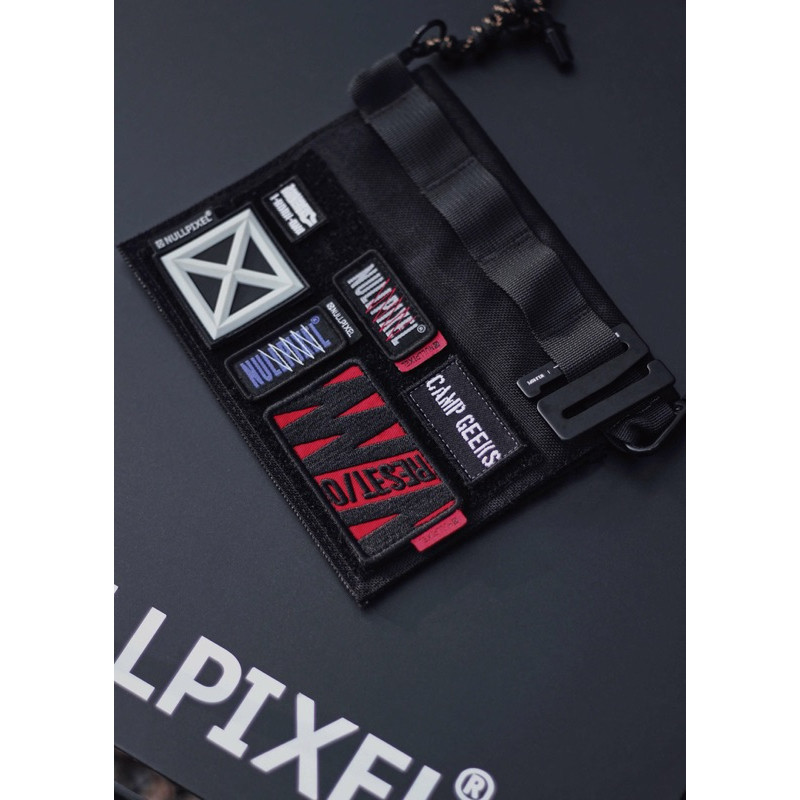 ‼️พร้อมส่ง‼️🇹🇼Nullpixel W SERIE S RED – PURPLE VELCRO PATCH🇹🇼