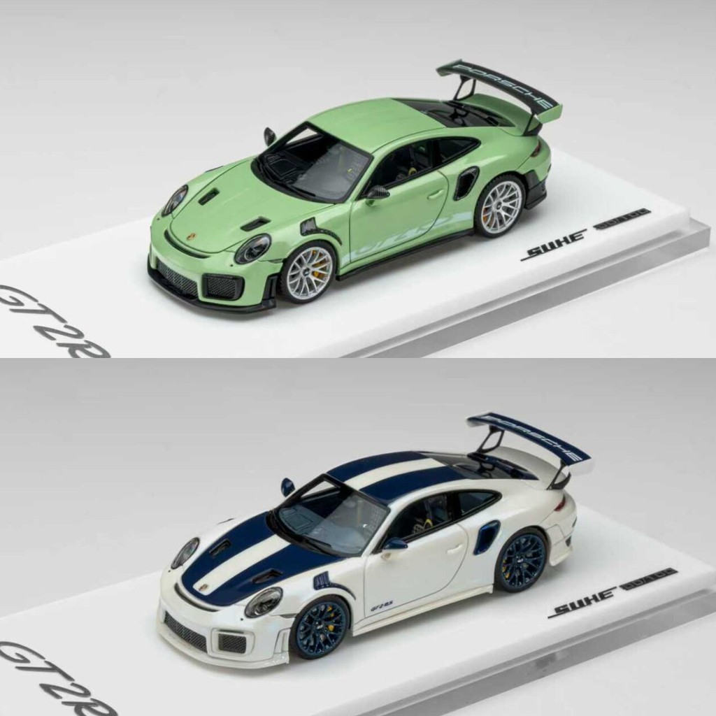 SUHE 1: 64 Porsche 911GT3RS 992 911GT2RS เรซิ่นรถคอลเลกชันเครื่องประดับ
