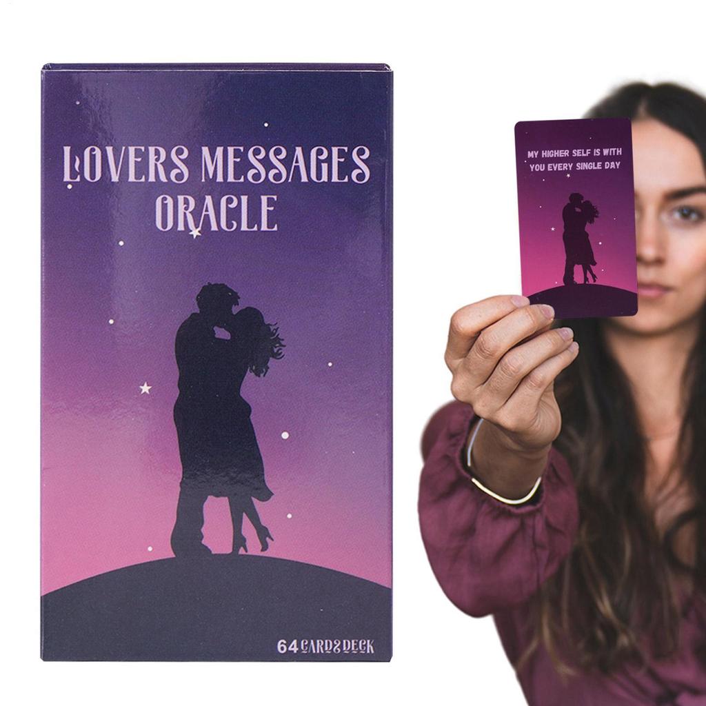 LOVERS ข้อความ Oracle การ์ด Leisure เกมกระดานคําแนะนํา Love Oracle Twin Flame Soulmate ไพ่ทาโรต์ ase