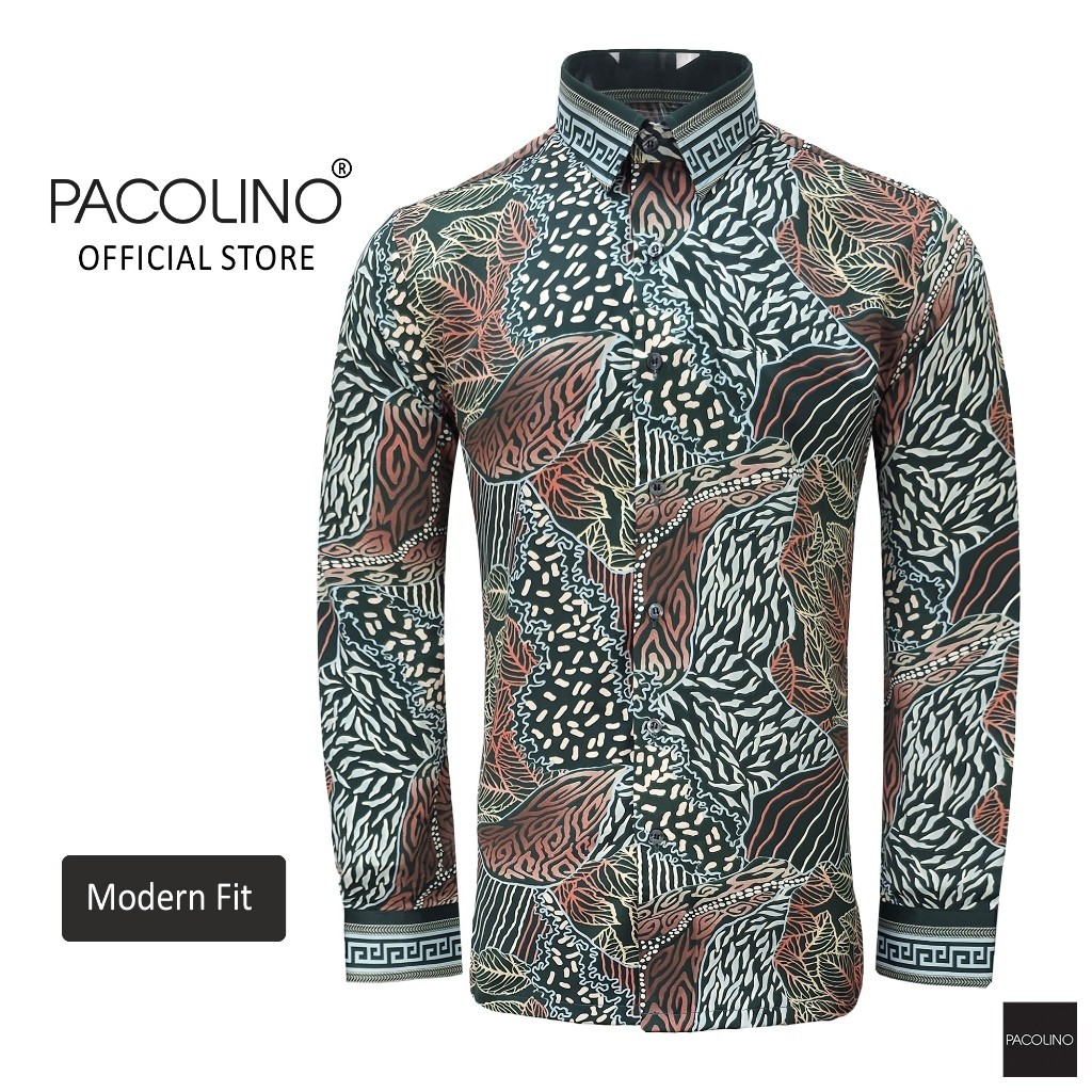 Pacolino Malaysia Men's Wax Long Sleeve Jacket - สีเขียว