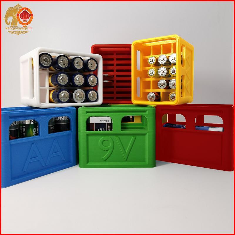 [RG1] AAA/AA/9V/CR2032/ กล่องเก็บของ Staable Battery Organizer ที่วางแบตเตอรี่ตกแต่ง, บ้าน, กล่องเก็