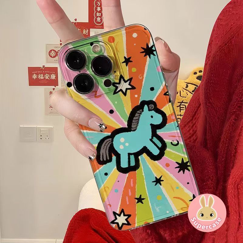 น่ารัก Pony เคสโทรศัพท์สําหรับ iQOO Z11 Z10X Z10 Z9 Turbo + Z9S Pro Z9X Z8 Z8X Z7X Z7i Z6 Z6X Z5 Z3 