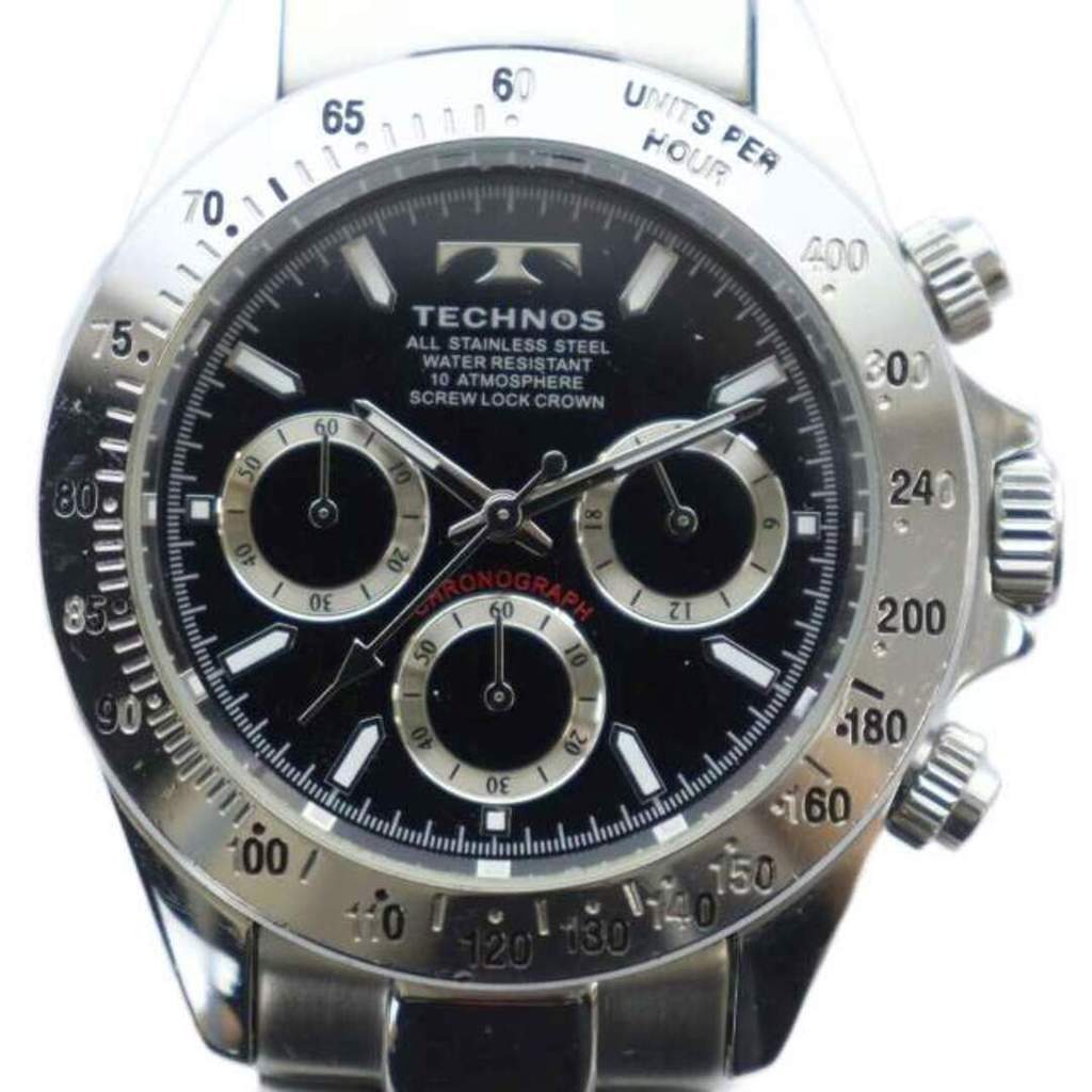 Technos Wrist Watch black Direct from Japan Secondhand