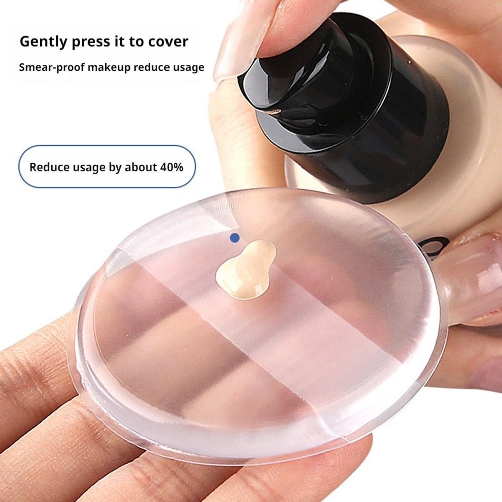 โปร่งใสDual-Purposeซิลิโคนแป้งพัฟแต่งหน้าพัฟสําหรับLiquid Foundationเครื่องมือแต่งหน้าM5d1