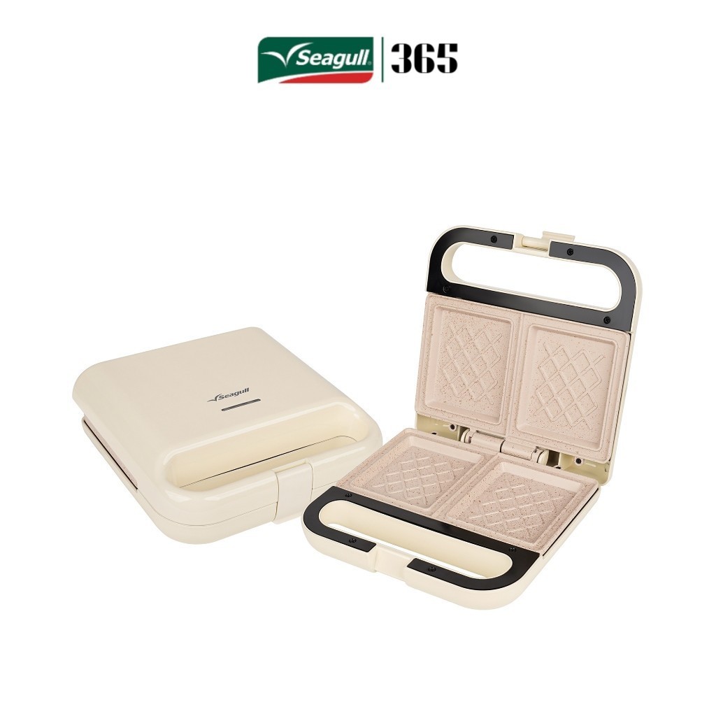 Seagull เครื่องทำแซนด์วิชอเนกประสงค์ (ครีม) (SSW-001-CR) Multi-Purpose Sandwich Maker By. GM.HOME