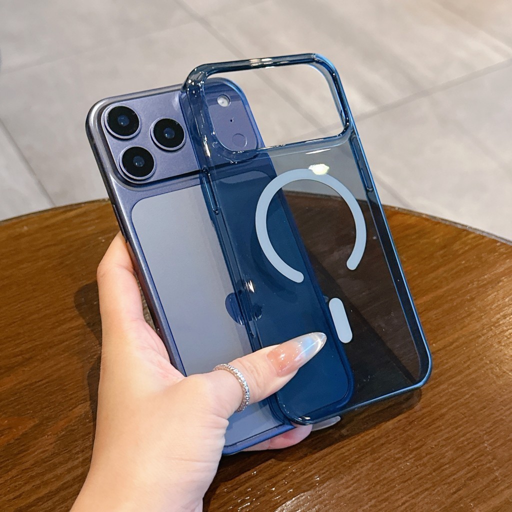สําหรับ iPhone 17 Pro Max 15 16 13 14 Plus กรณีคริสตัลใสสําหรับชาร์จไร้สายสําหรับ iPhone 17 Pro