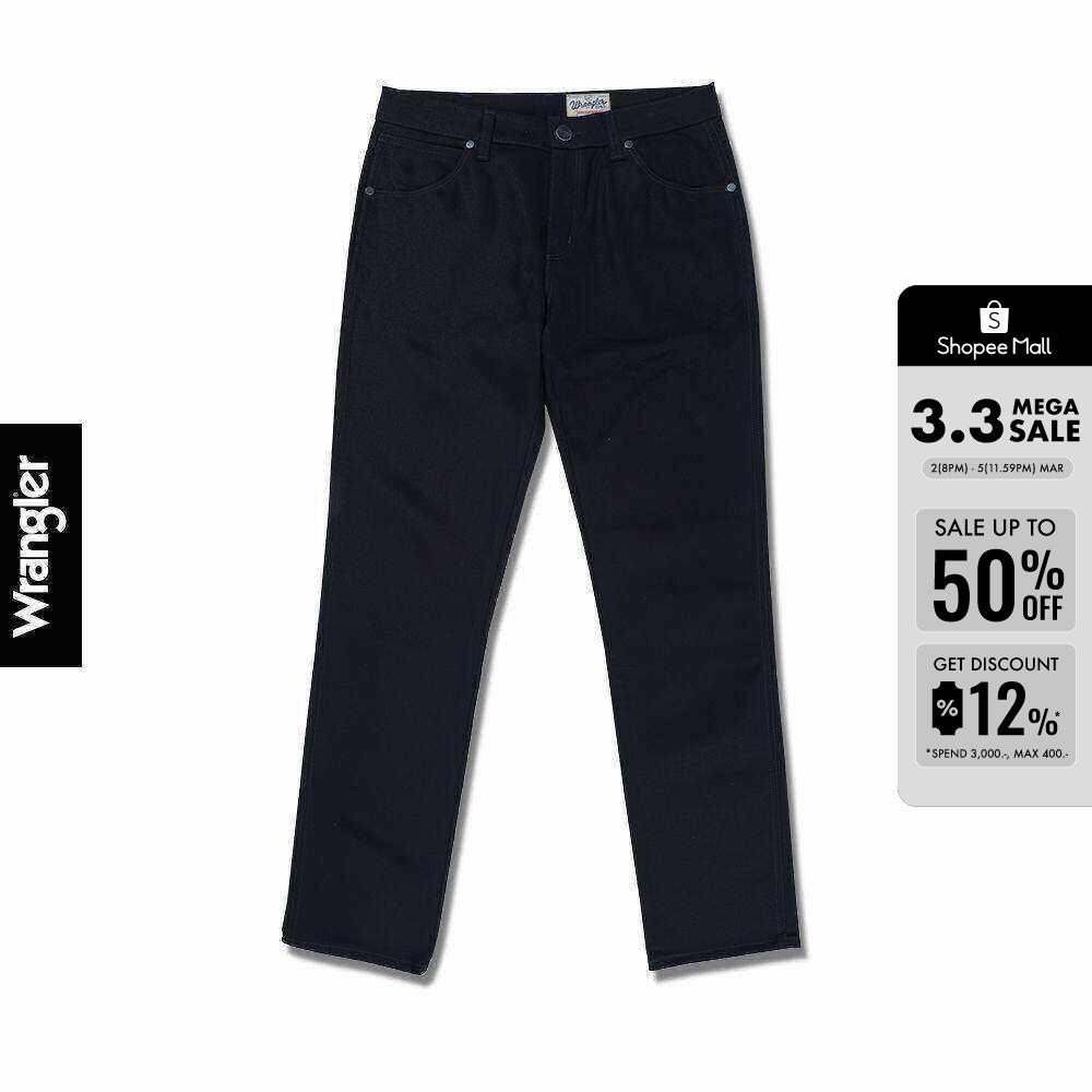 WRANGLER กางเกงยีนส์เอวกลางทรงตรง GREENSBORO รุ่น WR WR15Q121 แรงเลอร์ เสื้อผ้าผู้ชาย กางเกงผู้ชาย ก
