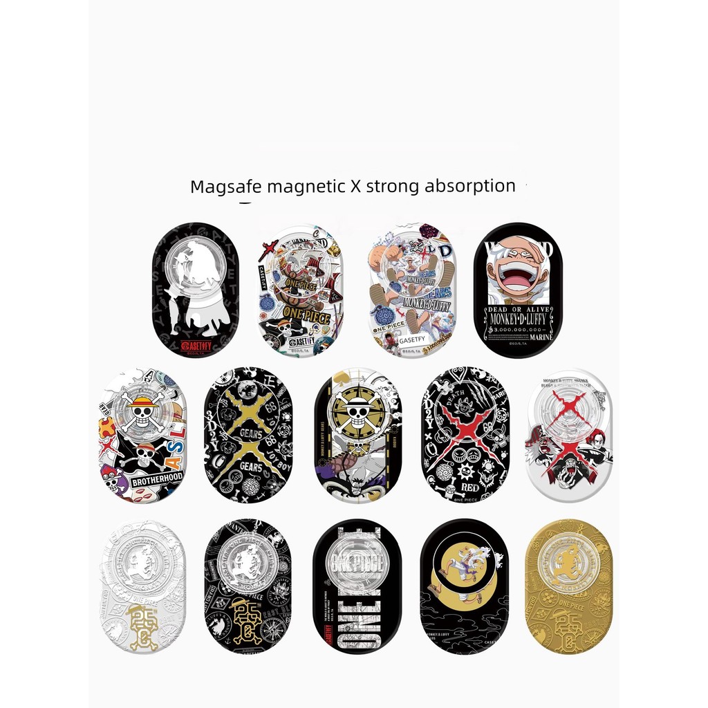 giptok แม่เหล็ก วงเล็บแม่เหล็ก ครบรอบ 25 ปี One Piece 5th Gear Luffy Magsafe Strong Magnetic Pop Da 