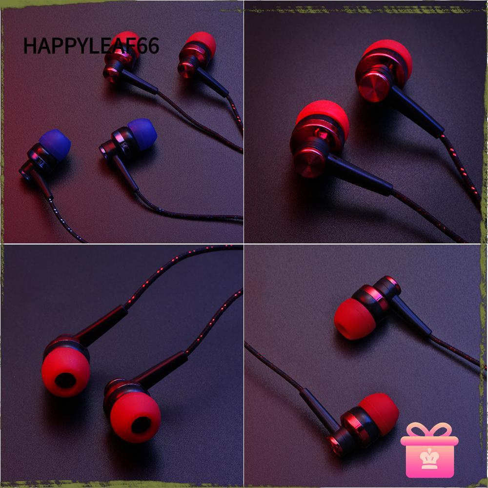 HAPPYLEAF66 หูฟัง 3.5 มม. สเตอริโอเบสแบบมีสายสากล