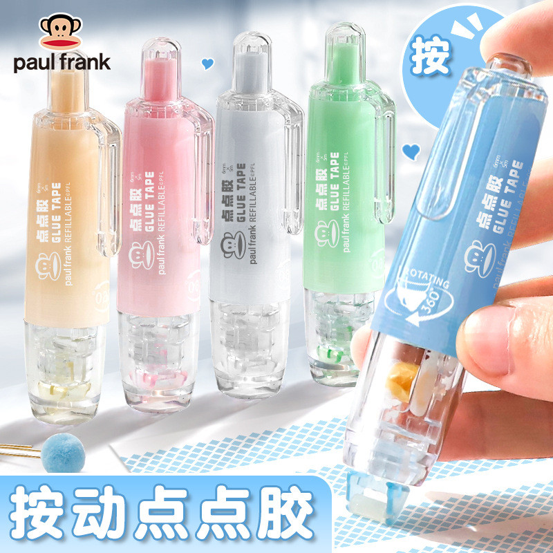 Big Mouth Monkey Press Dot Glue Dot Glue Pen Dot Double-Sided Glue Pen Type Non-Marking Handbook Pas