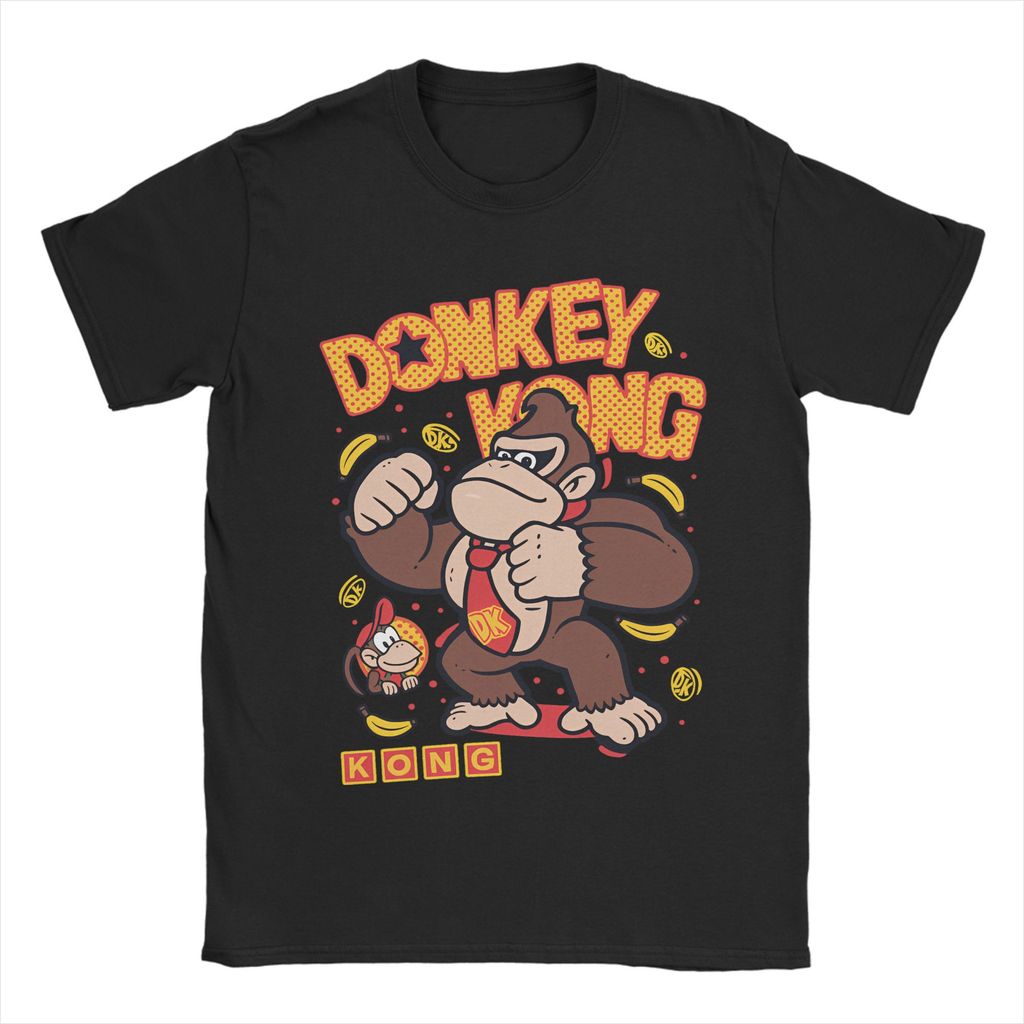 Men Women's T-Shirt Donkey Kong Arcade Game Fashion  Summer Tees Y2K Casual Casual Cotton Clothes Bi