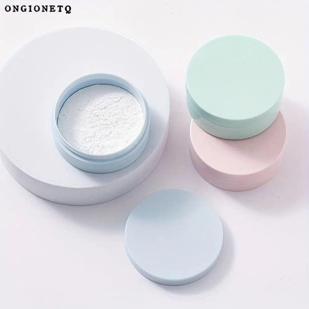 ONGIONETQ กระปุก แป้ง ฝุ่น เปล่า 1 ชิ้น,|พร้อมกล่องแป้ง Sifter Dispersion, ภาชนะเครื่องสําอางฝาขาวขนาดเล็กแบบใช้ซ้ําได้ 5g
