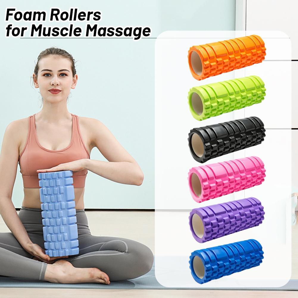 คอลัมน์โยคะ ลูกกลิ้งโยคะ 33cmeva คอลัมน์นวดกล้ามเนื้อกลวง Yoga E9i1