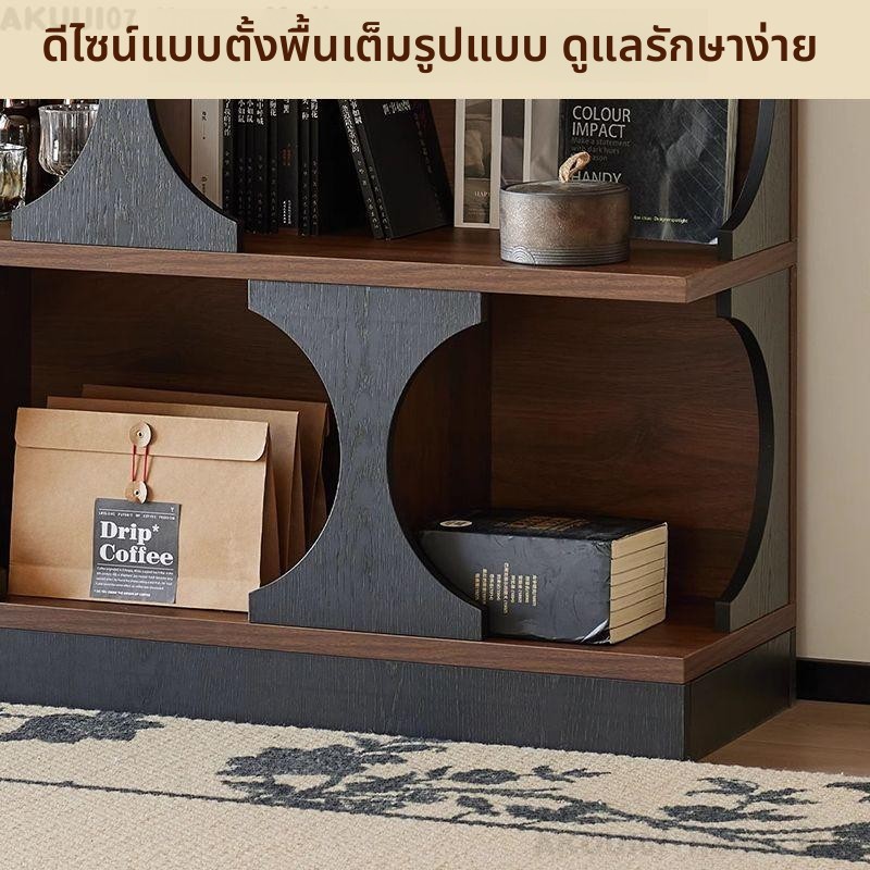 ตู้ข้างโซฟา ตู้วางของ ตู้เก็บของ ชั้นวางหนังสือ สไตล์นอร์ดิกวินเทจ thumbnail 5