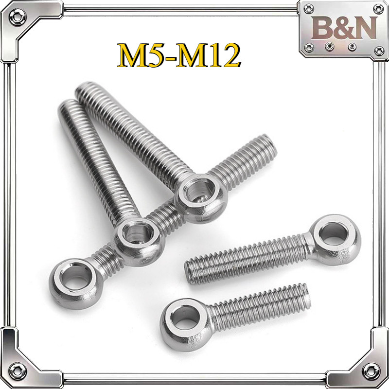 304 สแตนเลสสตีลซ็อกเก็ต Bolt GB798 ซ็อกเก็ตสกรูแหวน Fisheye สกรู Holed Bolt/M5/M6/M8/M10/M12B & N