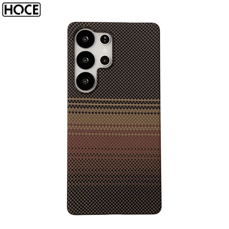 HOCE Ultra Slim คาร์บอนไฟเบอร์ลายเคฟล่าแม่เหล็กเคสโทรศัพท์สําหรับ Samsung Galaxy S26 S24 S25 S23 Ultra ป้องกัน Hard Cover