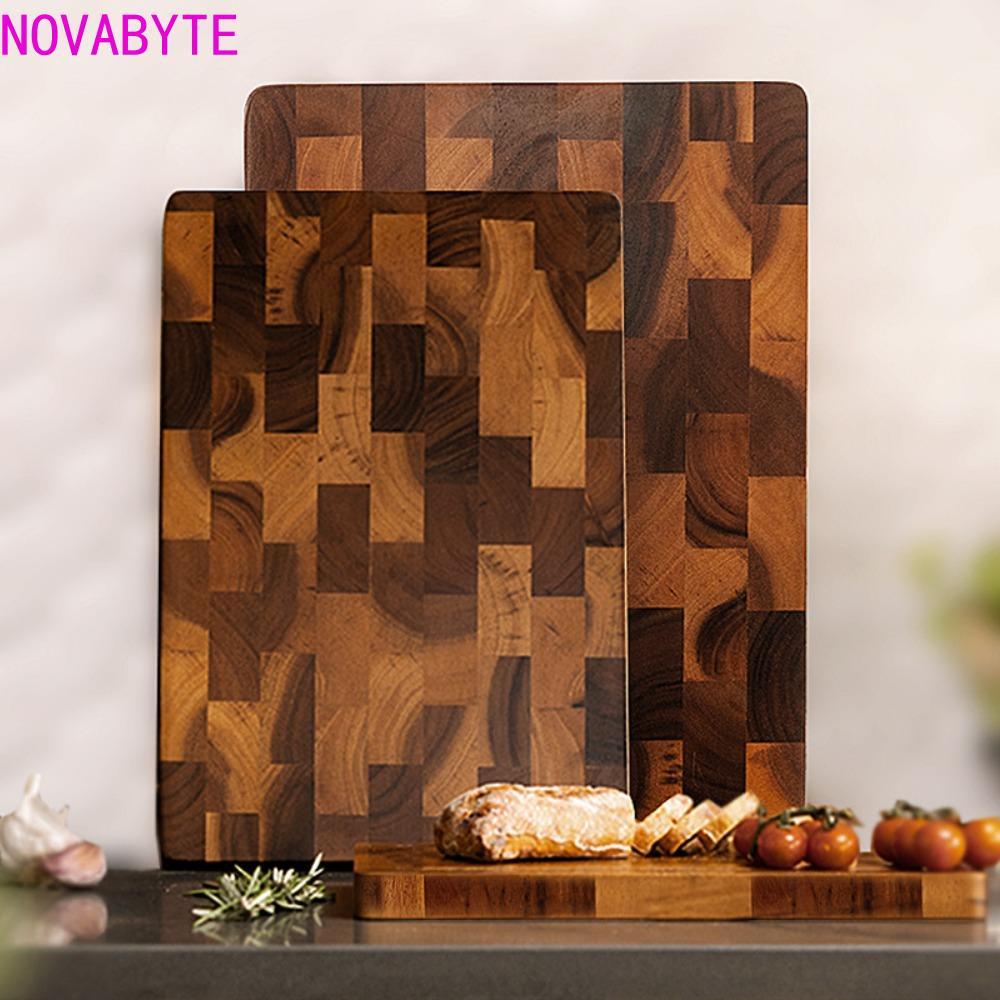 เขียง NOVABYTE สองด้านโดยใช้เขียงประกบกันเชื้อรา, เครื่องมือห้องครัว Damp-proof Acacia ไม้สี่เหลี่ยมเขียงอาหารเด็ก
