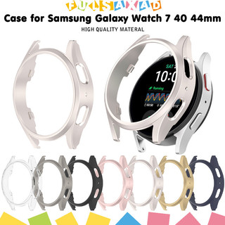 เปลือกหอย PC กลวงออก for Samsung Galaxy Watch 7 40 มม. 44 มม. อุปกรณ์ป้องกันหน้าจอ อุปกรณ์ครอบกันชน