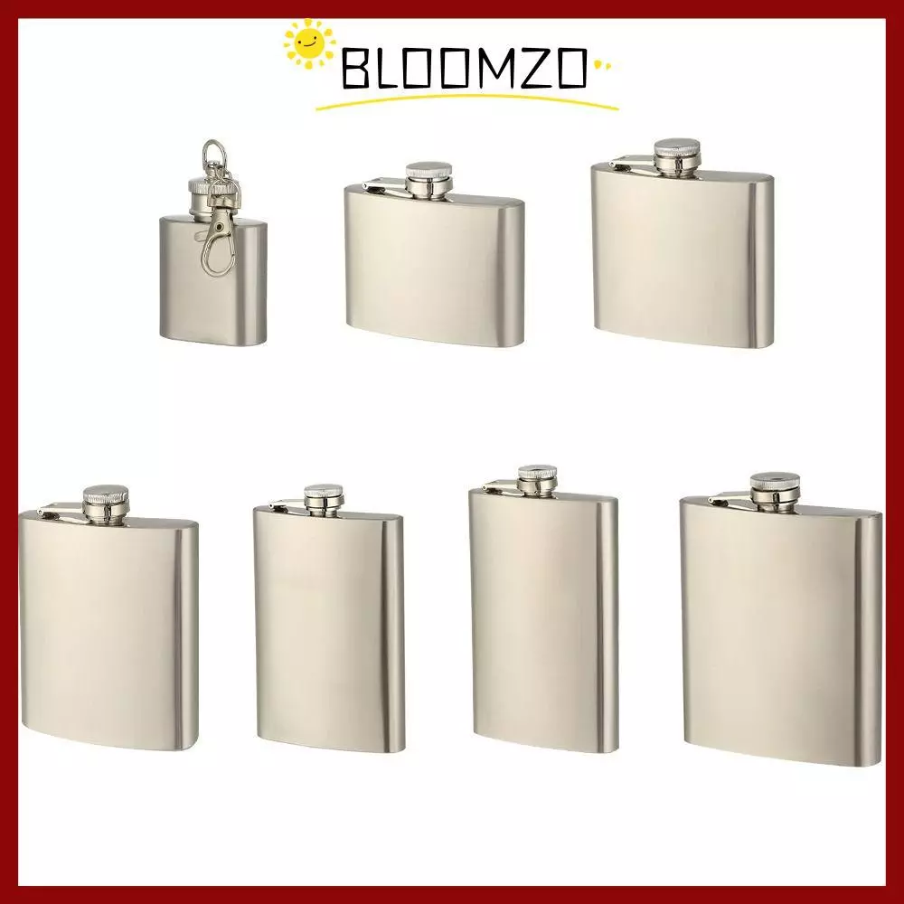 in stockBLOOMZO Hip Flask,คอนเทนเนอร์Leakproofขวดเหล้า,คุณภาพสูงสะดวกสแตนเลสแบบพกพา Whisky Flagonกลางแจ้ง
