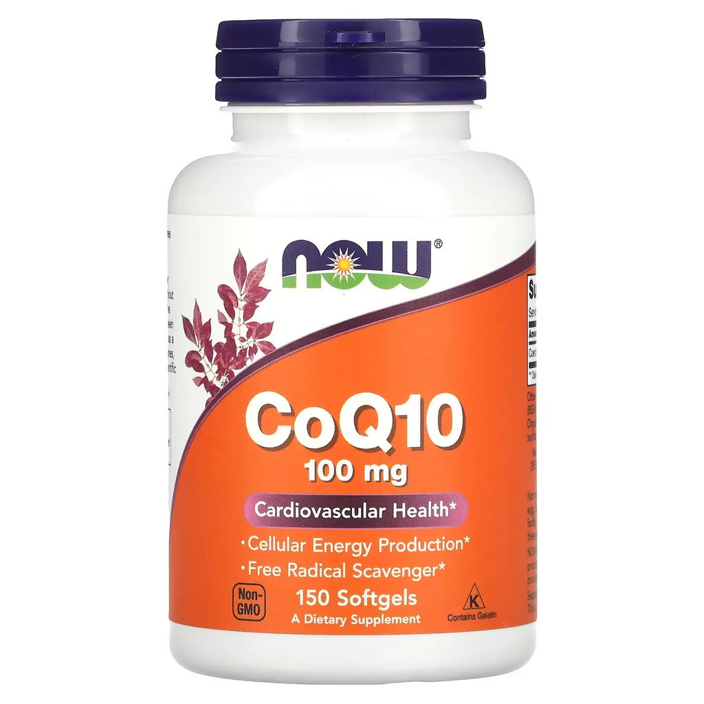 Now Foods CoQ10 50mg Natural Antioxidant ช่วยส่งเสริมหัวใจและหลอดเลือด Health Coenzyme Q10 อาหารเสริ
