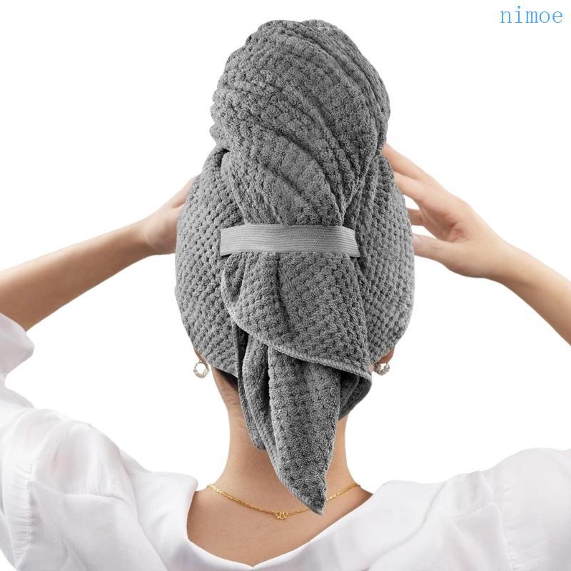 Nio Absorbency Hair Towel Wrap แห้งเร็วผมไมโครไฟเบอร์สําหรับบ้าน