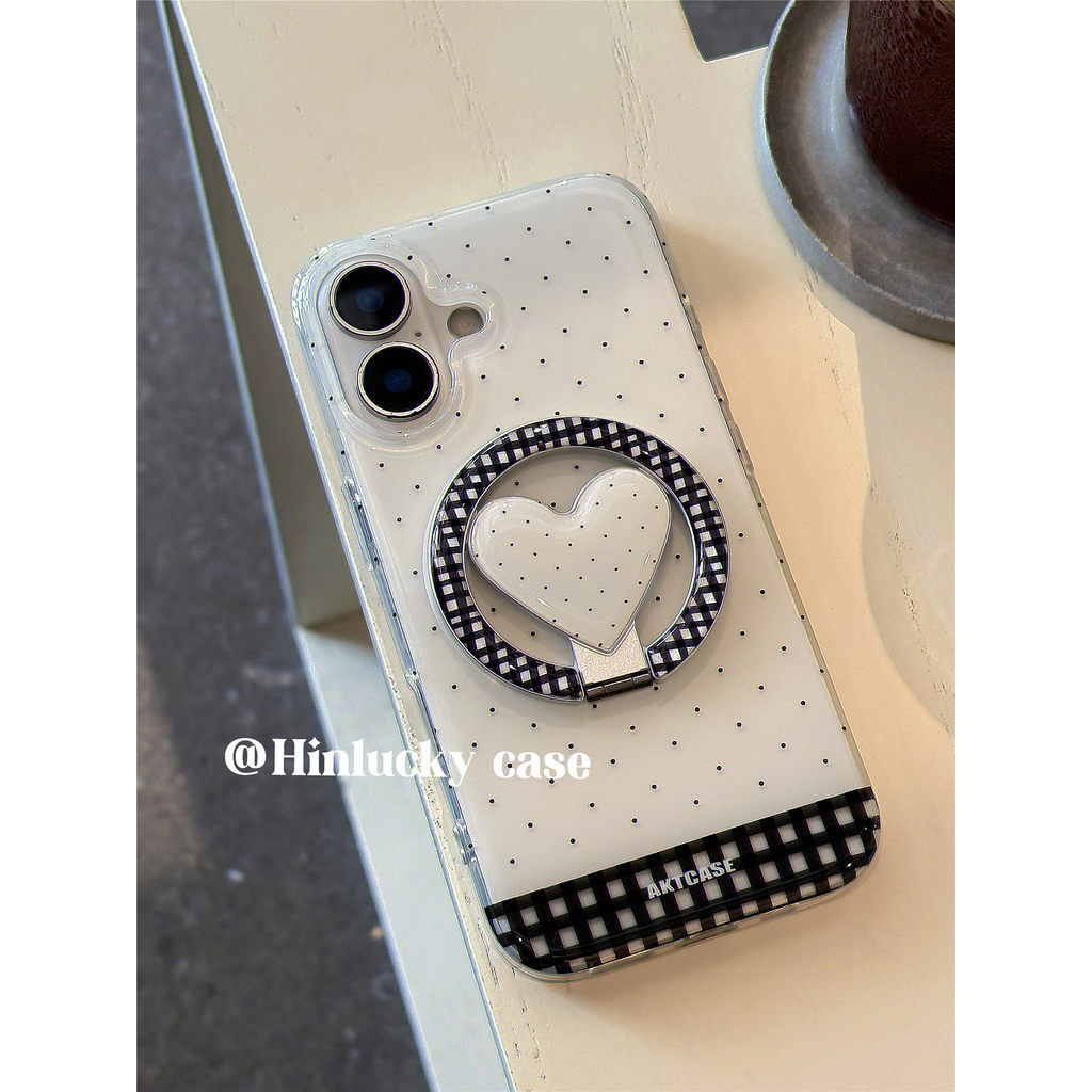 ลายสก๊อต Love Polka Dot วงเล็บแม่เหล็กเหมาะสําหรับ Samsung S26 S22 S23 S24 S25 FE Ultra เคสโทรศัพท์ S25FE กันกระแทก A56 เคสป้องกัน ราคา ถูกที่สุด ดีลบีเคเค แกลเลอรีภาพที่ 7