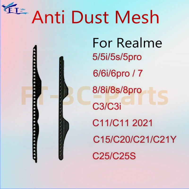 สําหรับRealme 5 5i 5s 6 6i 7 8 8i 8s Pro C3 C3i C11 2021 C15 C20 C21 C21Y C25 C25Sป้องกันฝุ่นตาข่ายหูฟังเปลี่ยนลําโพง