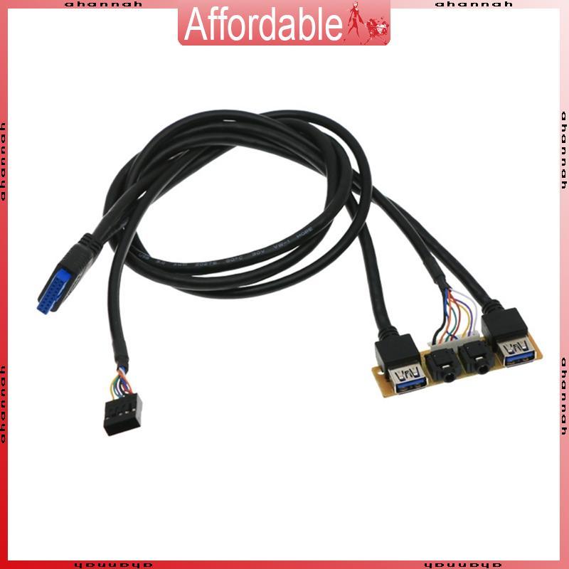AH เมนบอร์ด USB3 0 + USB2 0 IO บอร์ดสายภายใน HUB Definition Extension Cable สําหรับ PC คอมพิวเตอร์สํ