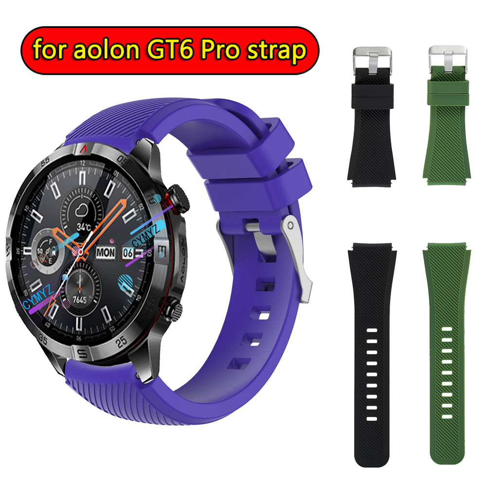 Aolon GT6 Pro strap สายซิลิโคนสําหรับ Aolon GT6 Pro สายสมาร์ทวอทช์ สายรัดข้อมือกีฬา
