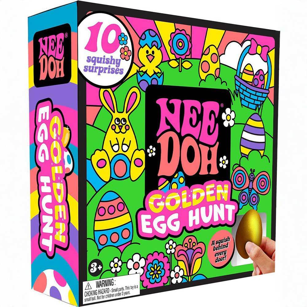 NeeDoh Golden Egg Hunt - Sensory Squeeze Toy Squishy Toy Set Easter Gift