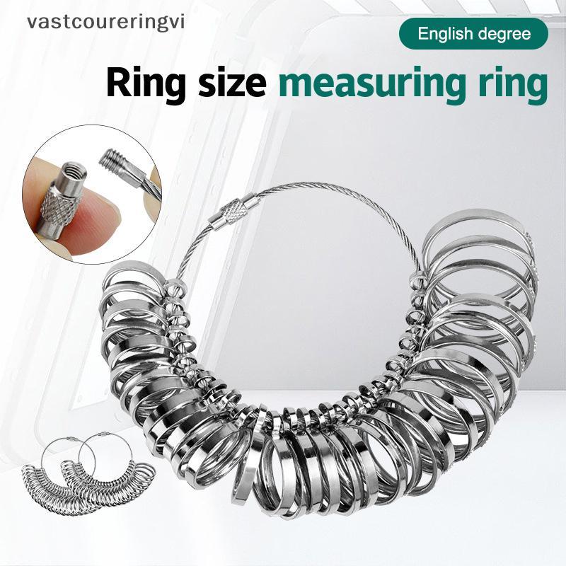 ERV แหวนโลหะเครื่องวัด Sizer เมตร Hand Loop Jewellery วัดแหวนเครื่องมือไม้บรรทัดนิ้วมือวัดเส้นรอบวงนิ้ว UK ขนาด N