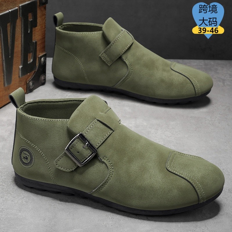 SIZE39-46 Mens One-Pedal Plus Size Mens Shoes Fashion Mens Shoes Suede Mens Shoes Trendy Mens Shoes+
