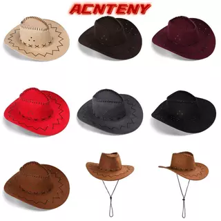 ACNTENY เท่านั้น หมวกคาวบอยปฏิบัติหนังนิ่มแฟชั่นชุดแฟนซี