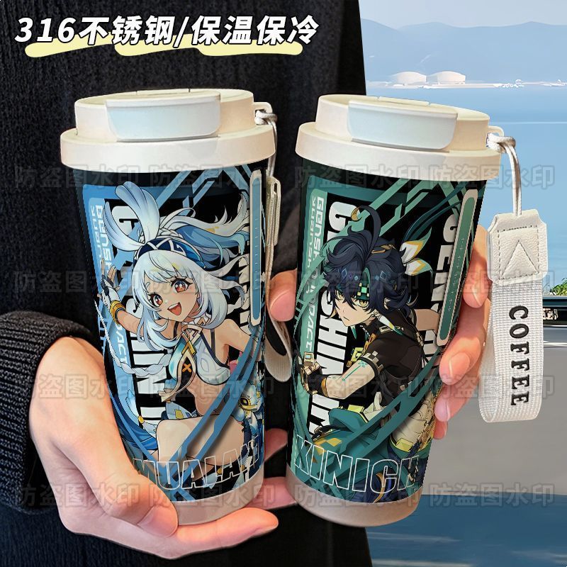 Genshin Impact/Genshin Impact Marani Thermos Cup ถ้วยน้ําฟาง/tryhj